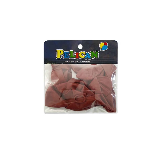 Кульки Pelican 10 '(26 см) пастель  червоно  коричневий, 10 шт/уп Червоний Pelican (811030)