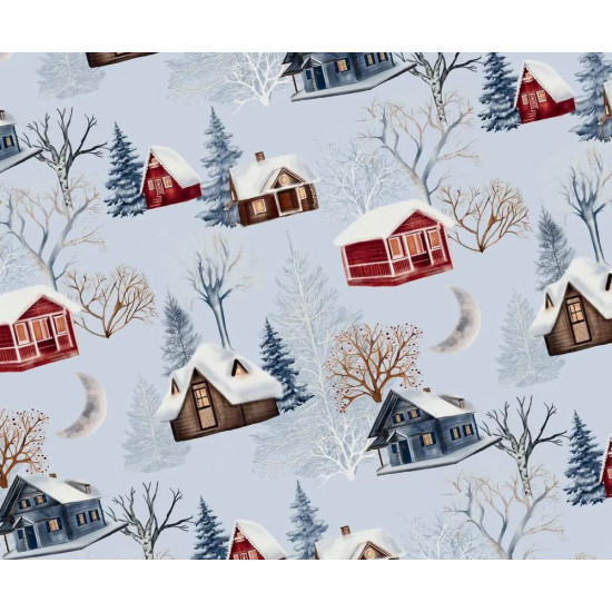 Бумага новогодняя для упаковки подарков 10 листов - 100 х 70 см 50г (PCZ10070-10-567)