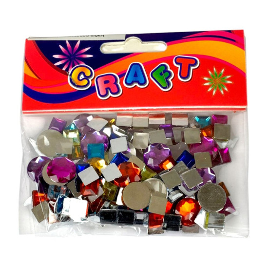 Набір для творчості "Стрази кольорові великі" 1см (272-10-В)