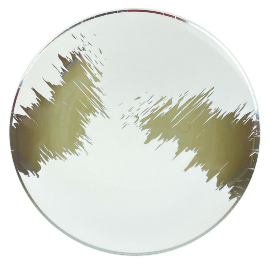 Тарілки мармурові пластикові багаторазові круглі 18см "Style Ware" срібло, 10шт/уп Unison (7500-200-1)