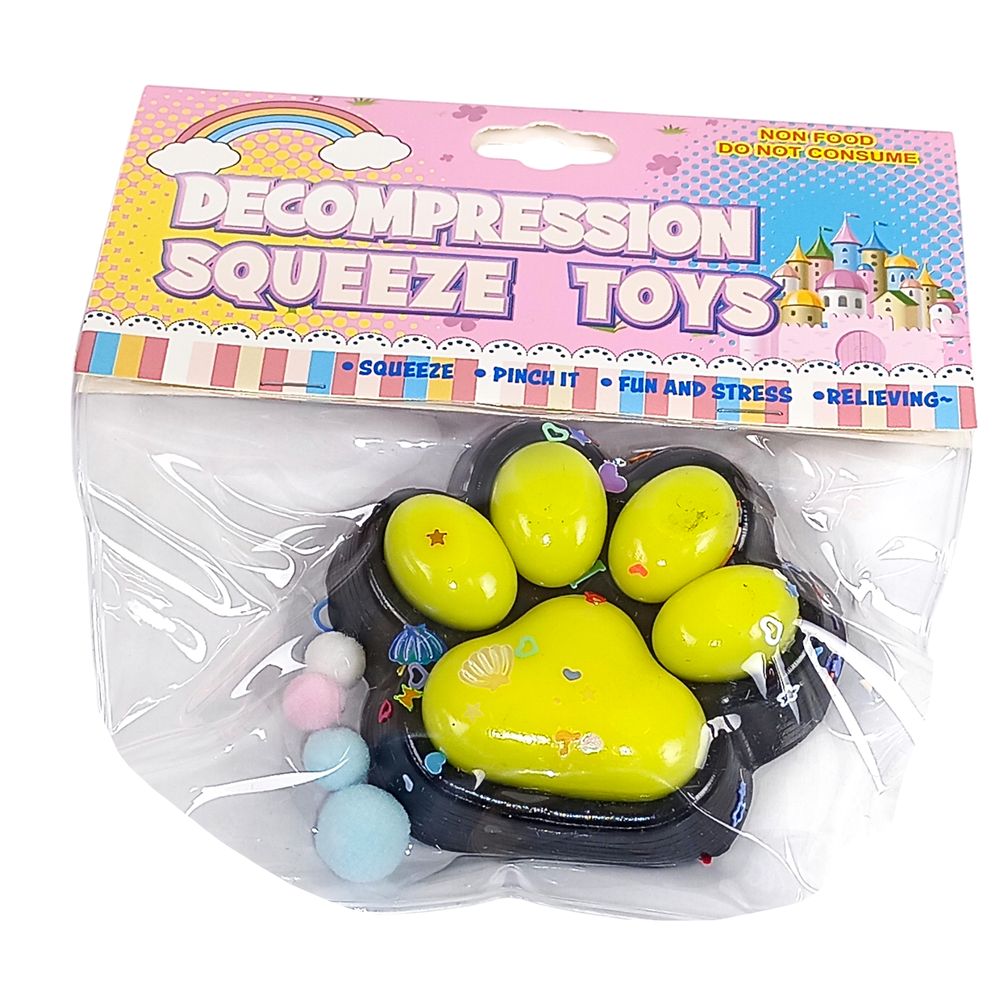 Таба сквиш антистресс  Лапка (712237 yellow)