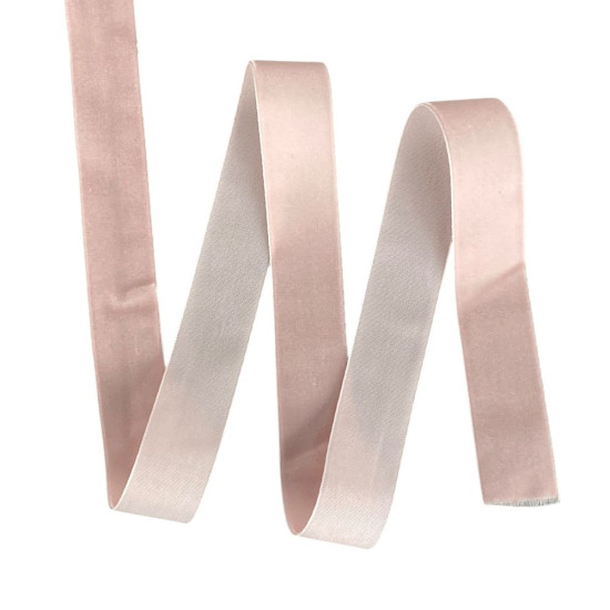 Оксамитова стрічка  2,5 см х 50 ярдів Рожевий Marill (D00825- 06)