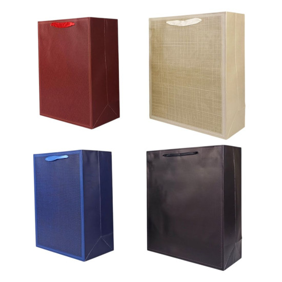 Пакет подарунковий "Business" 44 х 31 х 12см,  210г/м2, 4 дизайна Unison (3018-44)