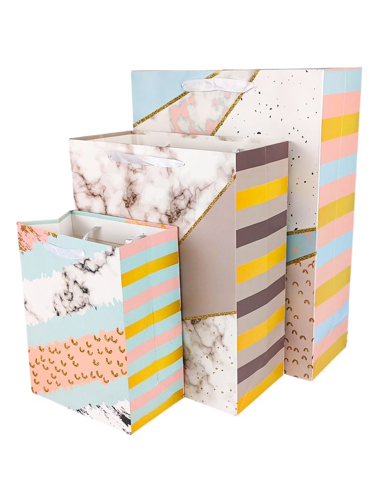 Пакет подарунковий "Holiday"   32 х 26 х 12см,  210г/м2, 4 дизайна Unison (3012-32)