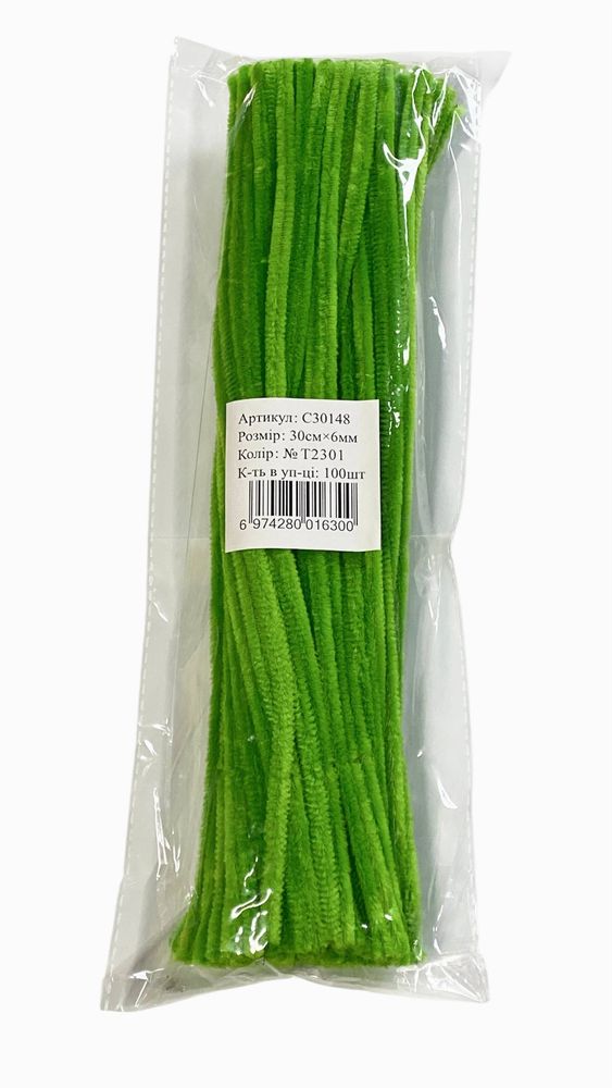 Синельний дріт, 300 х 6мм,зелена, 100 шт Зелений Marill (C30148-T2301)