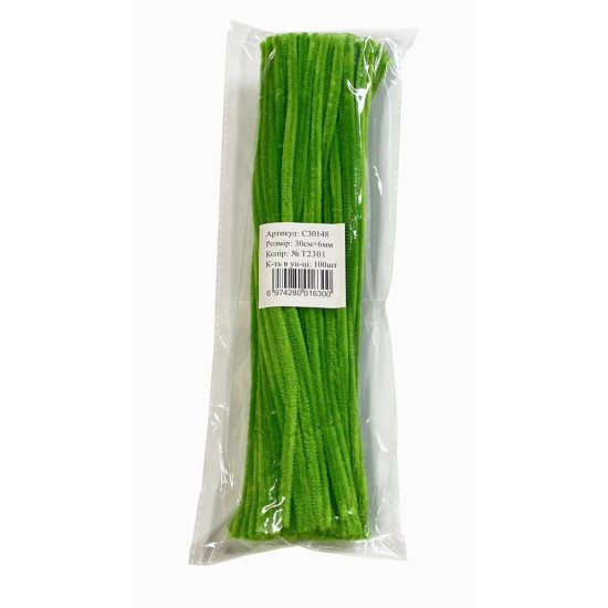 Синельний дріт, 300 х 6мм,зелена, 100 шт Зелений Marill (C30148-T2301)