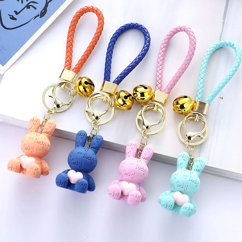 Брелок силіконовий "Зайчик", 5 х 4 х 3см (5-16.1)