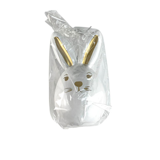 Пасхальне яйце- зайчик з золотими вухами "Вуханчик" 12см (L00214)