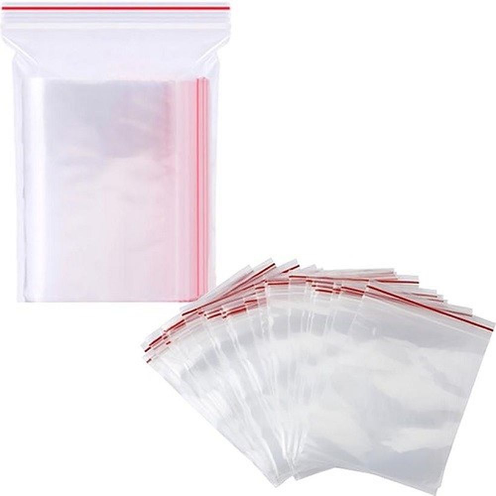 Пакети 100шт 8 х 12см із застібкою zip-lock (PB - ZL-0812)