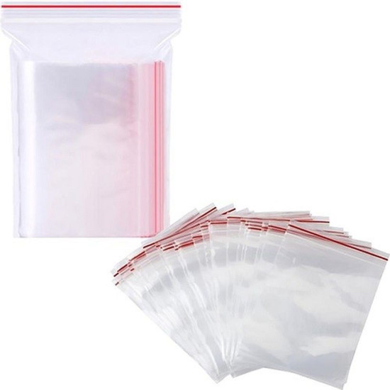 Пакети 100шт 8 х 12см із застібкою zip-lock (PB - ZL-0812)