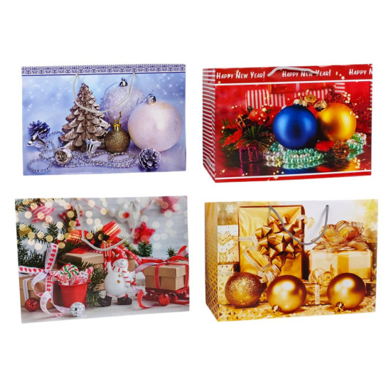 Пакет подарочный новогодний 150г, 36 х 23 х 10см Unison (PVM362310 -5)