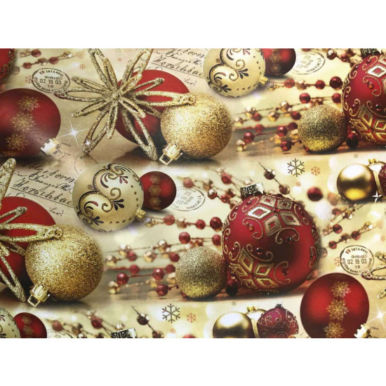 Бумага подарочная мелованная новогодняя  1000х700  -1лист Разноцветный Unison (PVM 10070-1NY)