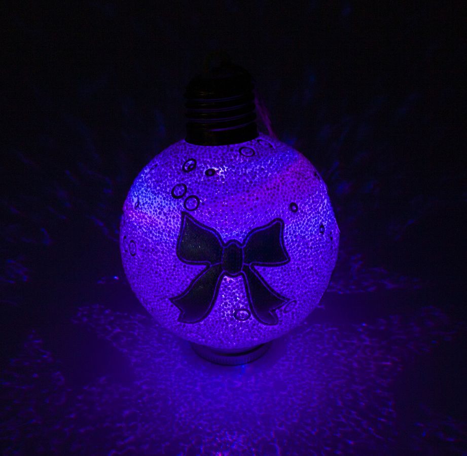 Подвеска на батарейках  шарик Красный Unison (19-107)