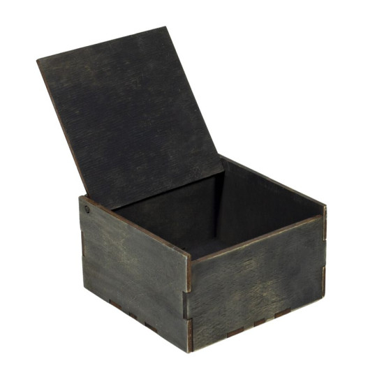 Подарочная коробка из фанеры палисандр 12,5х12,5х7,3см (BWR-A2)