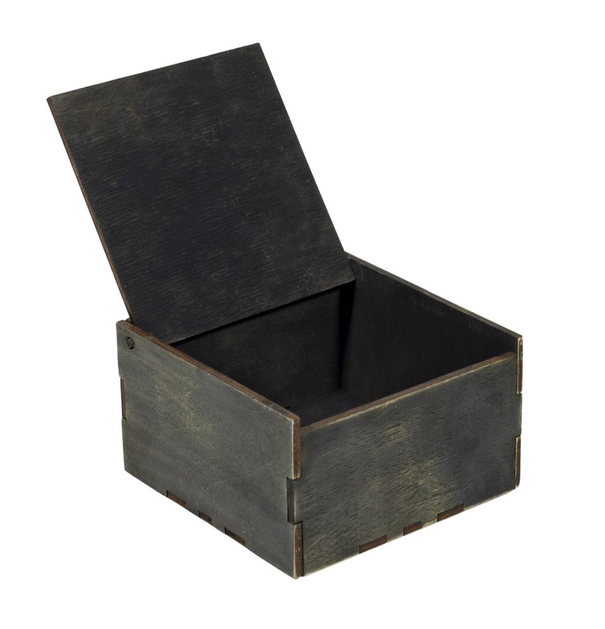 Подарочная коробка из фанеры палисандр 12,5х12,5х7,3см (BWR-A2)