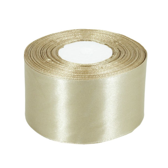 Атласная лента 5см (±5мм) x 33м Бежевый Unison (LA5033-60)