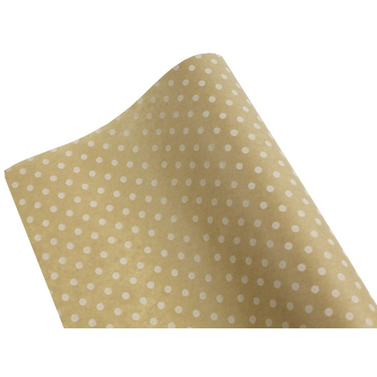 Бумага упаковочная крафт-двосторонний 0,7 х 7м Бежевый Unison (Пт 431.3)