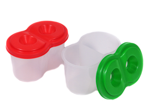 Стакан непроливайка двойной Разноцветный Unison (Пс 029)