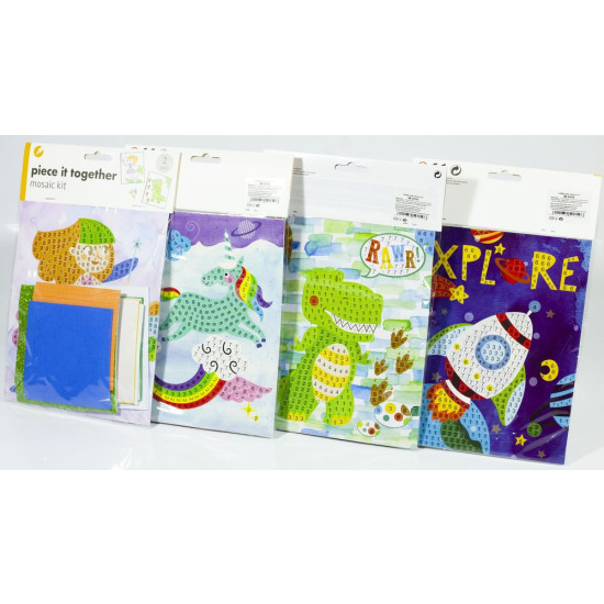 Набор для творчества из фоамирана "Аппликация-мозаика" 18 х 26,5см Разноцветный Unison (6150)