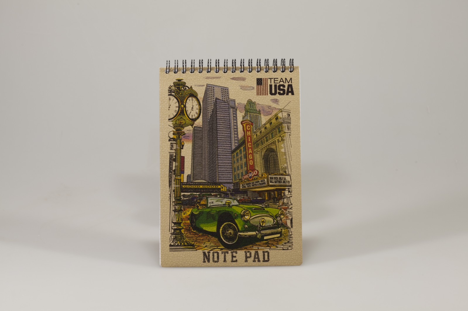 Блокнот с перфорацией  80 л А5 спираль клетка Ofort (KF5180K)