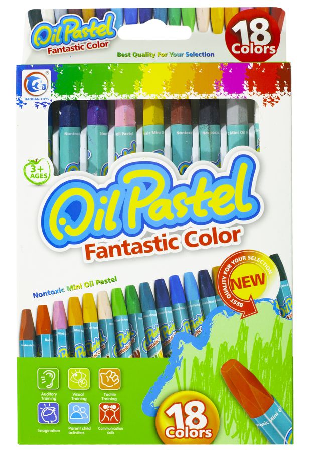 Мелки пастель восковые 18 цв Разноцветный Unison (1006-18)