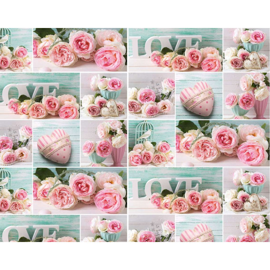 Бумага упаковочная мелованная 80г 10 листов  100 х 70см Розовый Unison (PVM10-28)