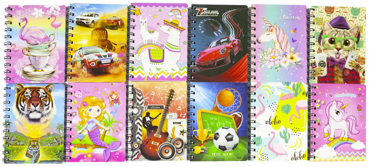 Блокнот А6  на спирали, клетка, 80 листов, 10,5х14см  Unison. 5080 Josef Otten (5080)