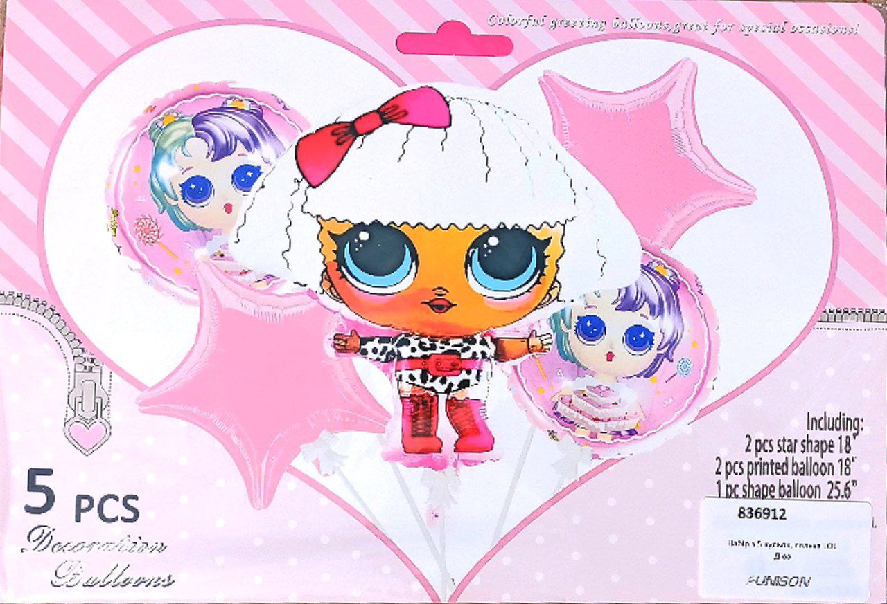 Набор из 5 шариков, кукла Lol Дива Разноцветный Pelican (836912)