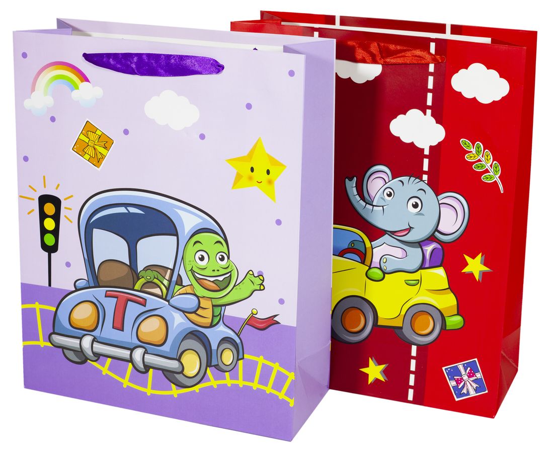 Пакет подарочный 210гр, 26 x 32 x 10см (12шт/уп) Разноцветный Unison (DV-BK9423M)