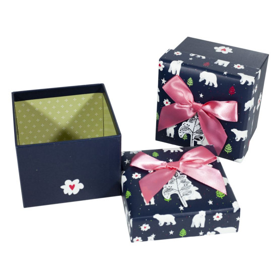 Коробка подарочная ювелирная 11 x 11 x 8,5см (4шт/уп) Черный Unison (DG01-20)