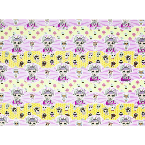 Папір пакувальний крейдований 80г 10 листів - 100 х 70см Різнокольоровий Unison (PVM10-113)