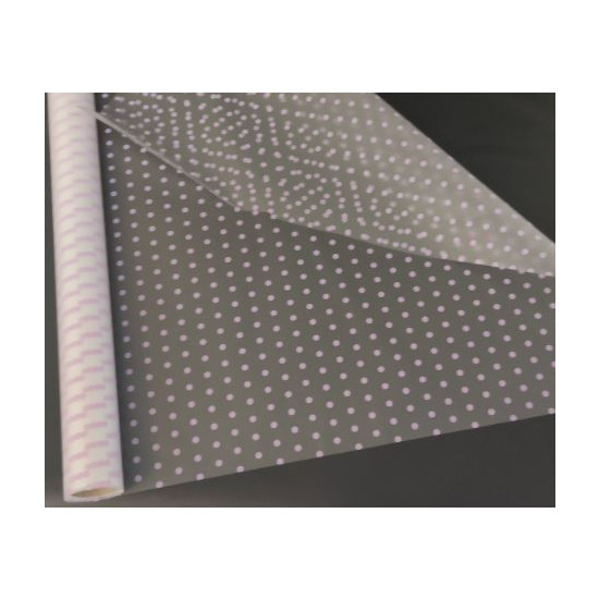 Пленка матовая для цветов  "Горох  мелкий" светло сиреневый Unison (PMP1784)