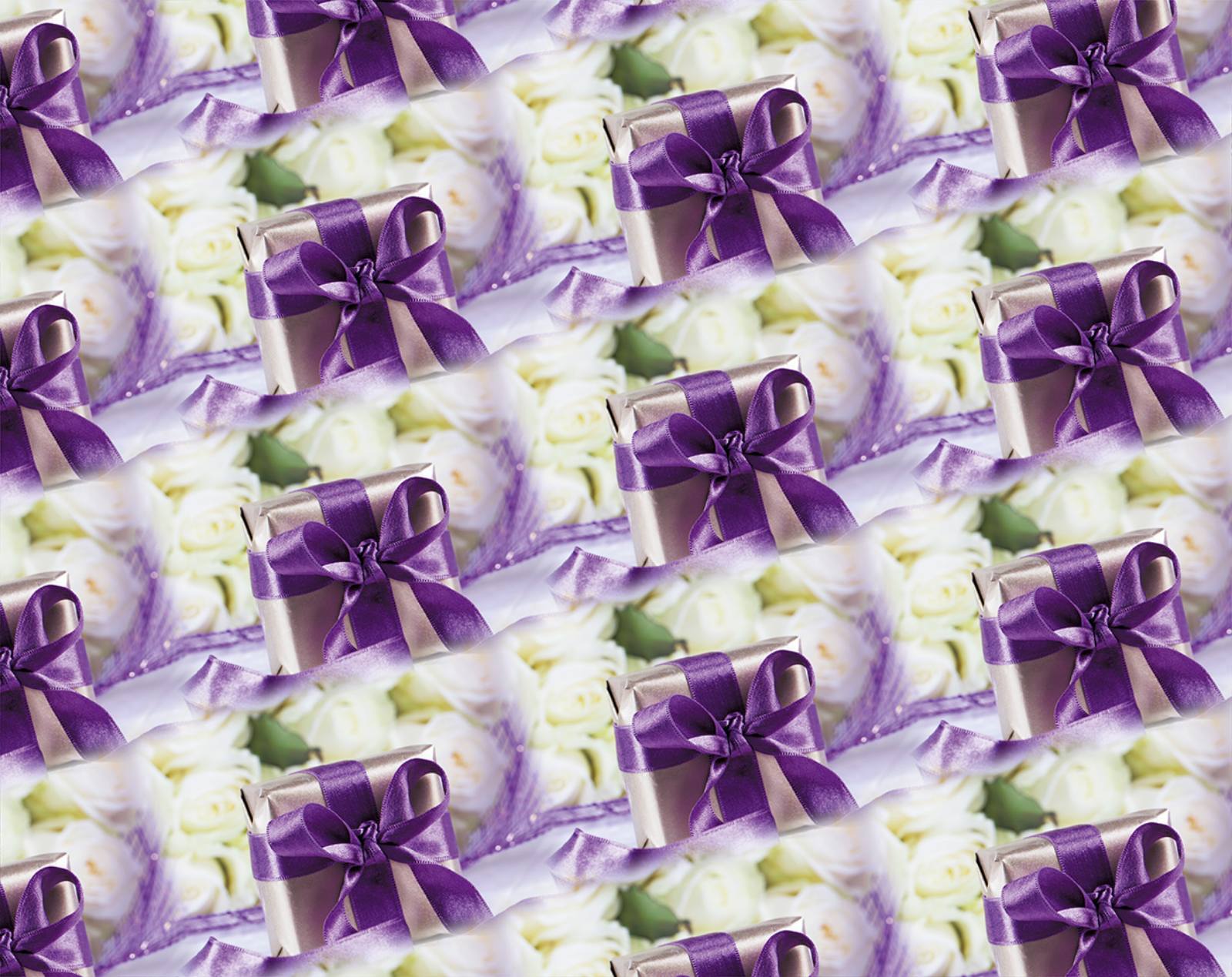 Бумага упаковочная мелованная 80г 10 листов  100 х 70см Фиолетовый Unison (PVM10-210)