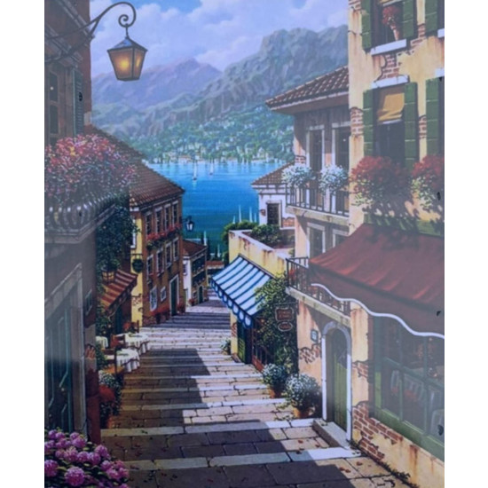 Картина по номерам 30*40см "Городские улицы" OPP (холст на раме краск. кисти. ) (157EKTL_O)