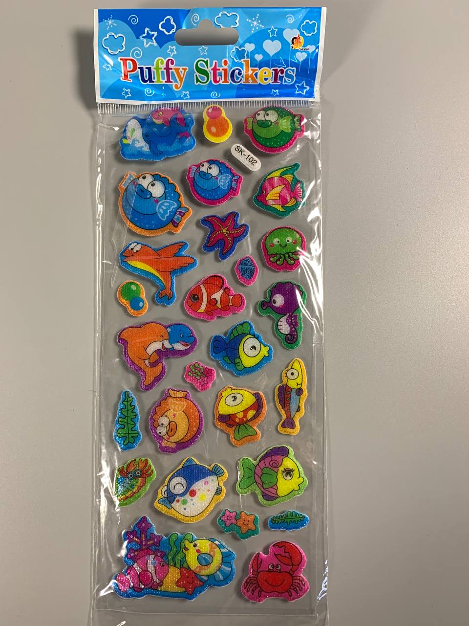 Наліпки 24 х 9см, 20шт/уп Різнокольоровий Unison (SK-102)