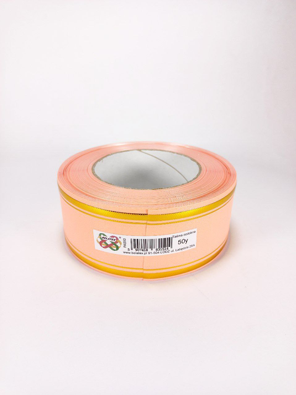 Лента пластиковая 5см х 45м Оранжевый Unison (PAS50 -2 peach-coral)