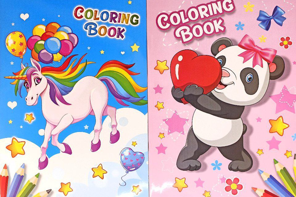 Альбомы  раскраска "Единорог" А4, 8 листов Unison (BK-30101)