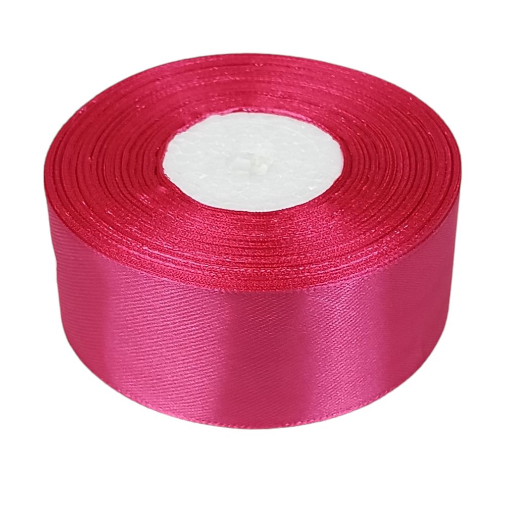 Атласна стрічка 4см (±5мм) x 33м Рожевий Unison (LA4033-14)