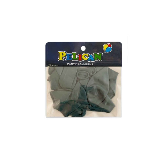 Шарики Pelican 10' (26 см)  винтажный  зелено  синий, 10 шт/уп Зеленый Pelican (811081)