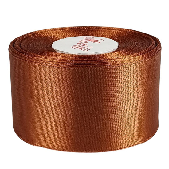 Атласная лента 5см (±5мм) x 33м Коричневый Marill (LA5033-158)