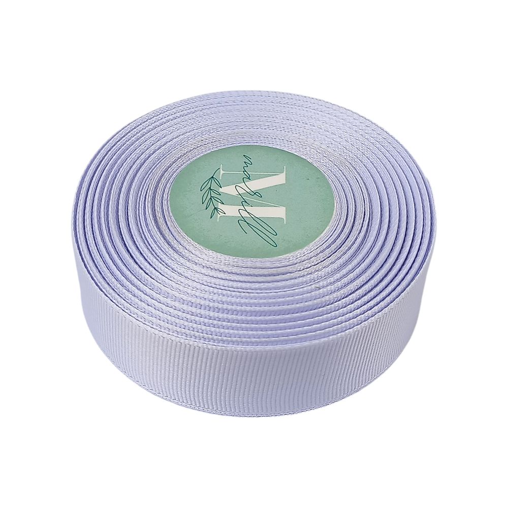 Репсовая лента 2,5см, 23 метра светло сиреневая Marill (D00225-199)