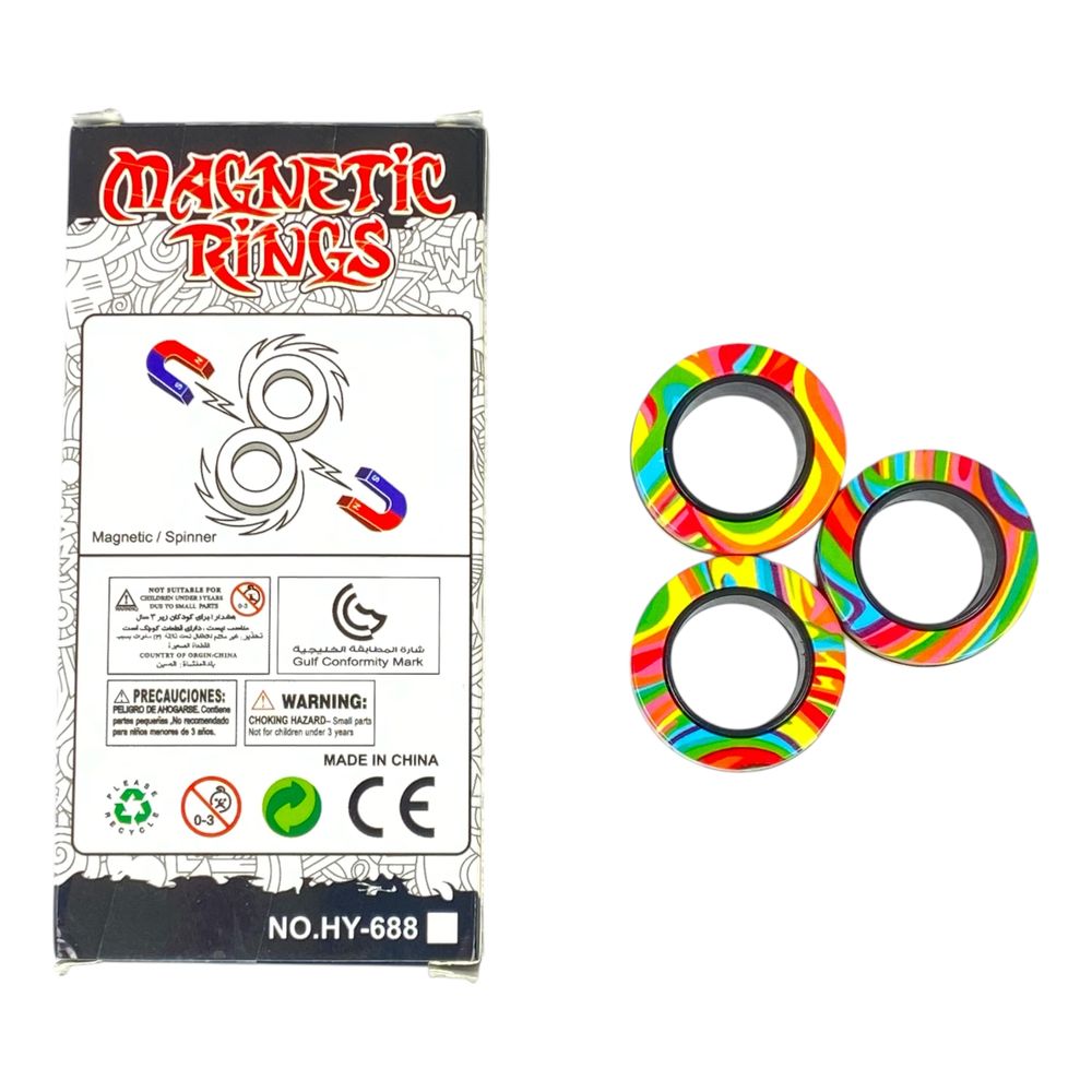 Игрушка Антистресс "Магнитные кольца" ø 3см, толщина 1,5см (HY-688)
