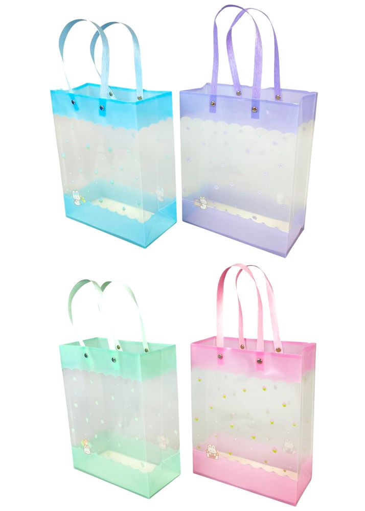 Пакет  прозрачный пластиковый, 4 цвета, 19,5 х 24,5 х 9,5см Разноцветный Unison (SZ5014-051993-D)