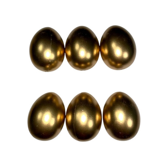 Набор пасхальных яиц 4 х 3см Золото -6шт Золотой Unison (L00153)