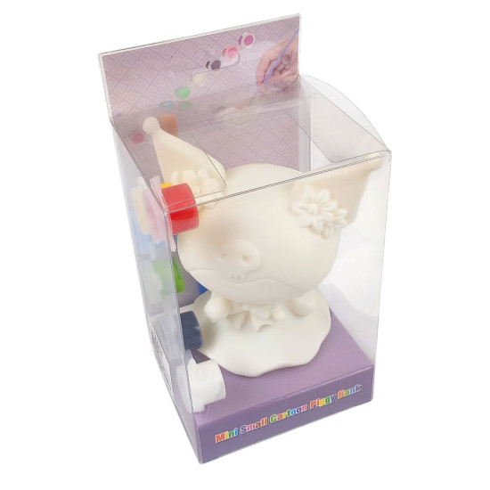 Набор творчества "Укрась стразами копилку Зайка Kuromi" 12см в коробке, 2 вида (12426)