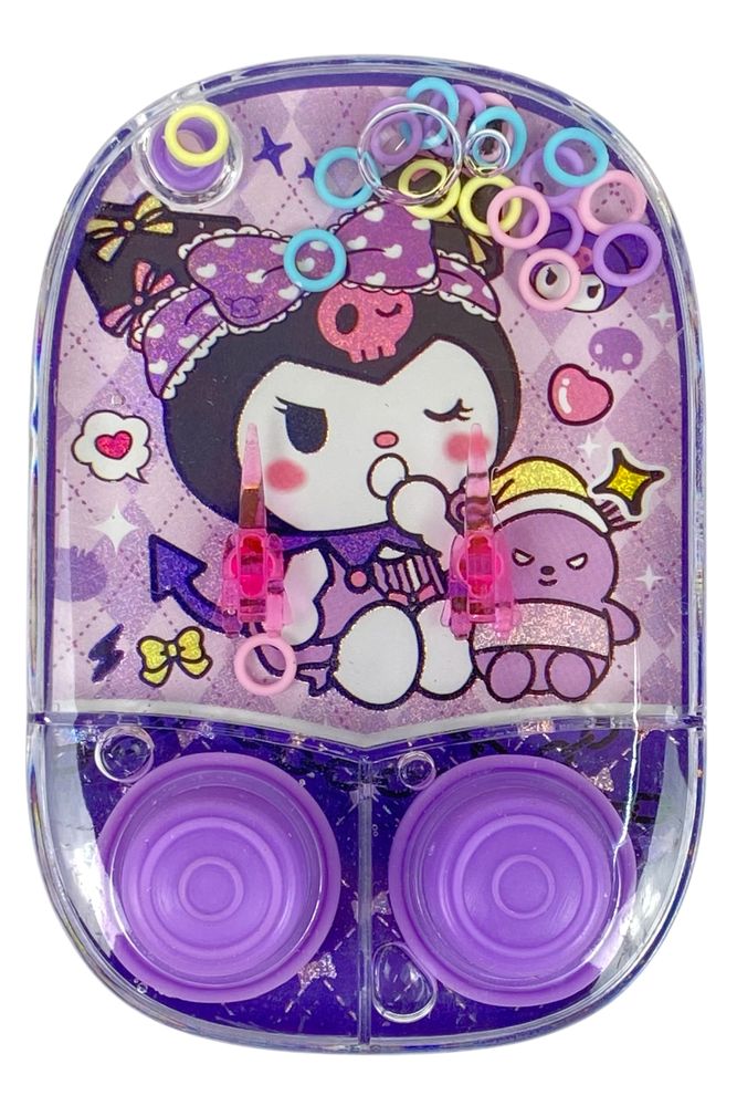 Игра водяная "Поймай колечко-Kuromi и друзья" две кнопки, 4 вида (2928-V-9)