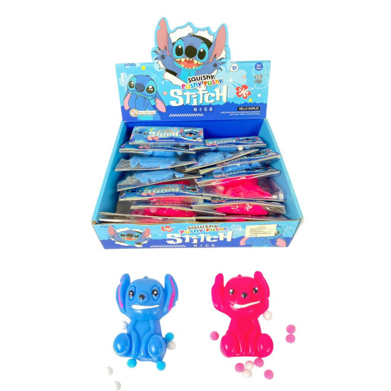 Игрушка-антистресс таба сквиш "Стич с шариками" 9см, 2 вида Разноцветный Без бренда (820-26)