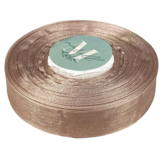 Стрічка з органзи "какао" 2,0 см х 50 ярдів Коричневий Marill (D02020-1091)