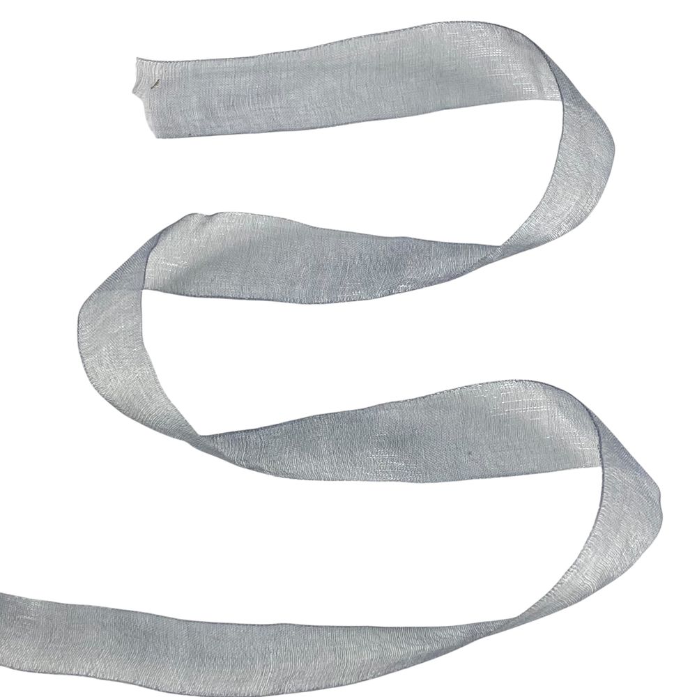 Лента с органзы "грифельный"  2,0 см х  50 ярдов Серый Marill (D02020-1059)