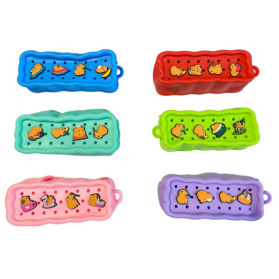 Пенал силиконовый "Капибара" 19 х 7см (8744)